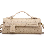 Cute Ostrich Grain Crossbody Shoulder Bag