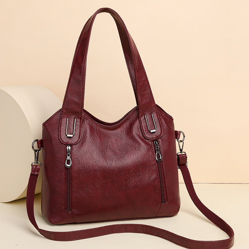 Fashionable Women's Trendy Contrasting Color Underarm Shoulder Bag