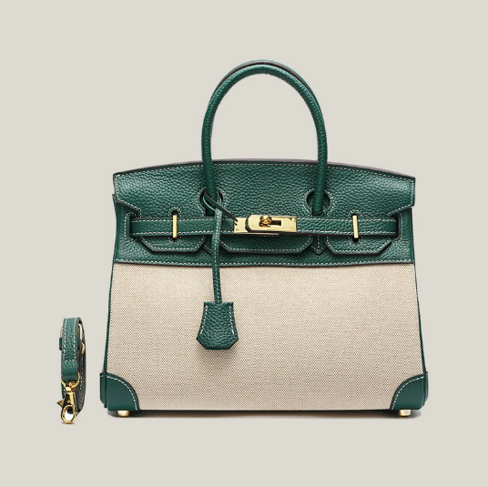 Colorblock Leather Tote