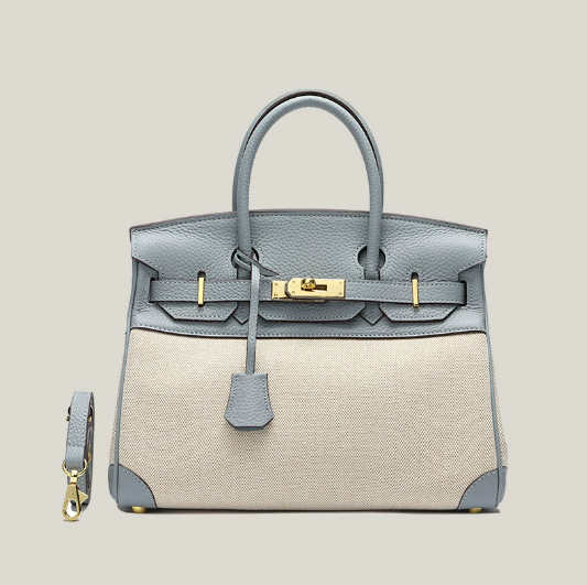 Colorblock Leather Tote