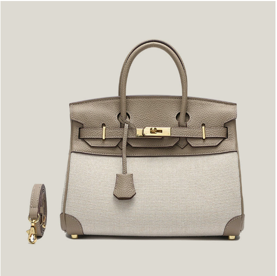 Colorblock Leather Tote