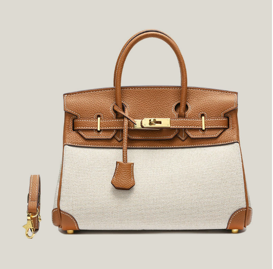 Colorblock Leather Tote